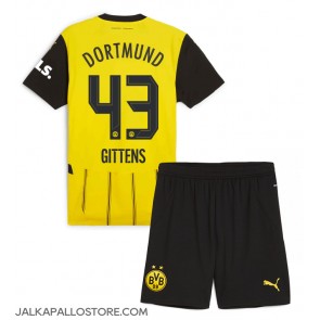 Borussia Dortmund Jamie Bynoe-Gittens #43 Kotipaita Lapsille 2024-25 Lyhythihainen (+ shortsit)